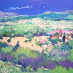 Majorcan Landscape by Joe Hargan Oil 40 x 36 inches Sold